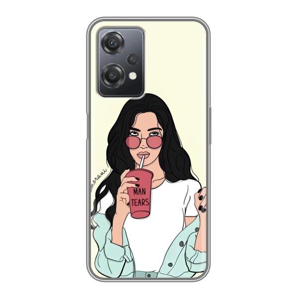 Силіконовый Чохол на OnePlus Nord CE 2 (5G) (IV2201) з картинкой Модных девушек – З напоєм