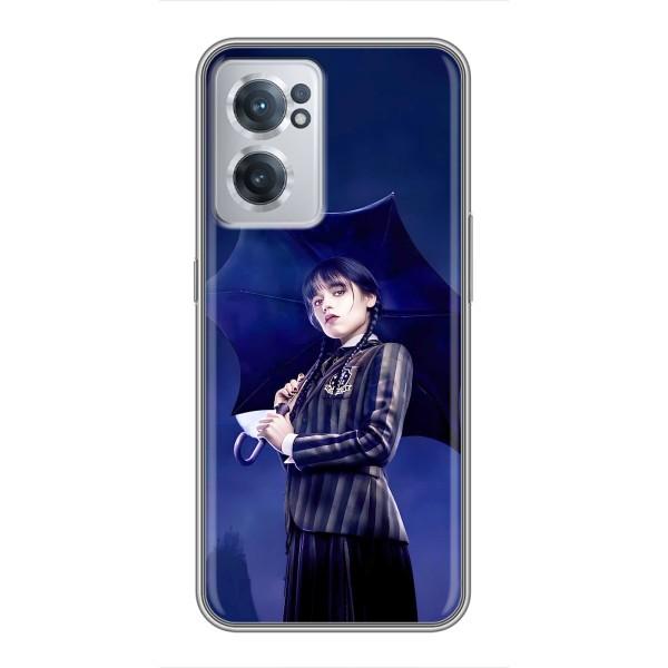 Чохли Венсдей на OnePlus Nord CE 2 Lite 5G Уенсдей (AlphaPrint) – Венздей з парасолькою