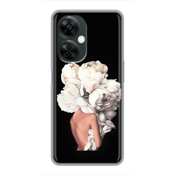 Чехлы (ART) Цветы на OnePlus Nord CE 3 Lite (VPrint) – Білі квіти