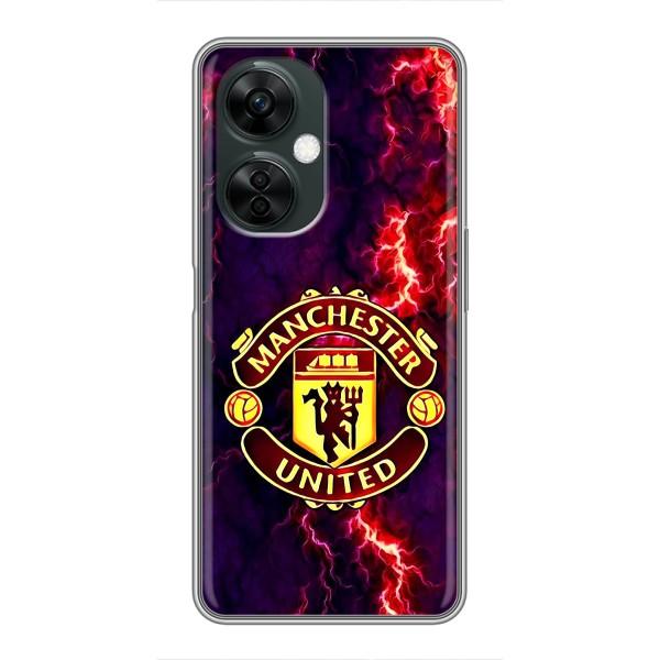 Чехол Манчестер Юнайтед для ВанПлас Норд СЕ 3 Лайт (AlphaPrint) – огненный Манчестер