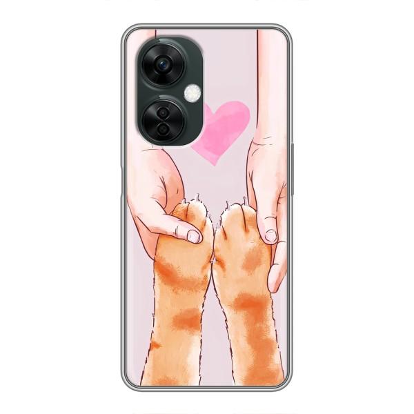 Чехол на ВанПлас Норд СЕ 3 Лайт с Котами (VPrint) – Любовь к котикам