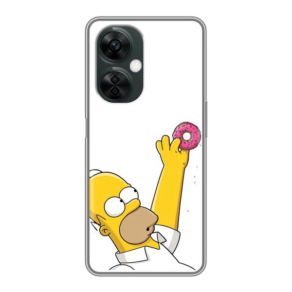 Чехол с Симпсонами для OnePlus Nord CE 3 Lite (VPrint) – Гомер с пончиком