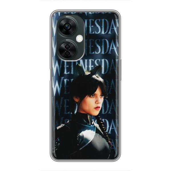 Чехлы Венсдей на OnePlus Nord CE 3 Lite Уэнсдей (AlphaPrint) – Уэнздей кошка