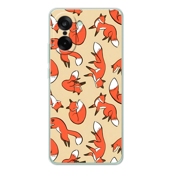 Чехлы с картинкой Лисички для OnePlus Nord CE 5 (VPrint) – Лисички
