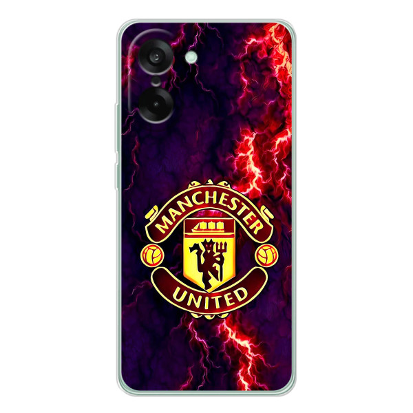 Чехол Манчестер Юнайтед для Норд СЕ 5 (AlphaPrint) – огненный Манчестер