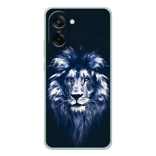Чехол со Львом для OnePlus Nord CE 5 (VPrint) – Синий Лев