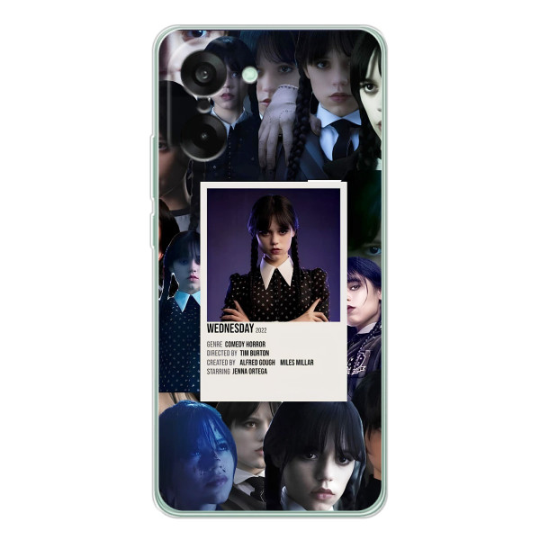 Чехлы Венсдей на OnePlus Nord CE 5 Уэнсдей (AlphaPrint) – коллаж Уэнздей