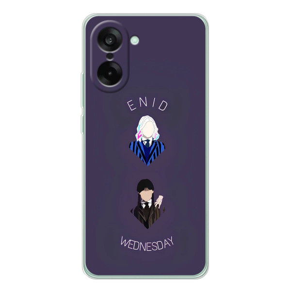Чехлы Венсдей на OnePlus Nord CE 5 Уэнсдей (AlphaPrint) – Уэнздей и подруга