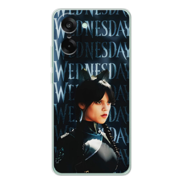 Чехлы Венсдей на OnePlus Nord CE 5 Уэнсдей (AlphaPrint) – Уэнздей кошка