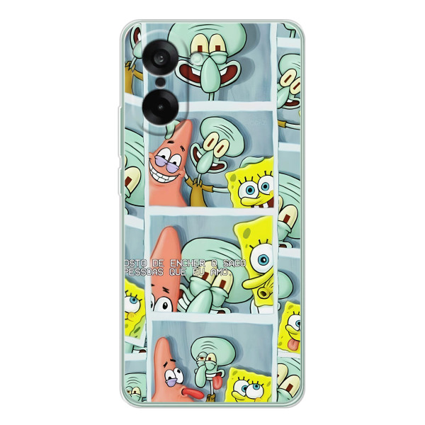 Силіконовий чохол Спанч Боб на Норд СЕ 5 – Фото-БоБ