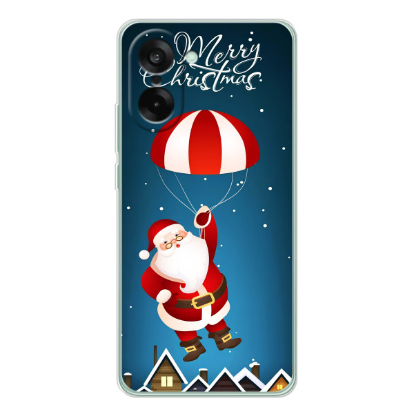 Чохол з зимовим принтом для Норд СЕ 5 – Дід Мороз