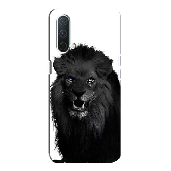 Чохли з картинкою животних OnePlus Nord CE 5G – Чорний ЛЕВ