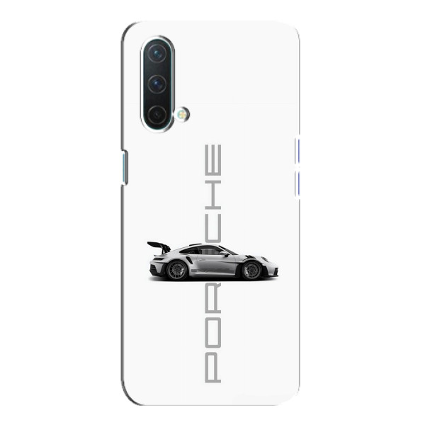 Чехол с авто Порше для OnePlus Nord CE 5G – белый Порше
