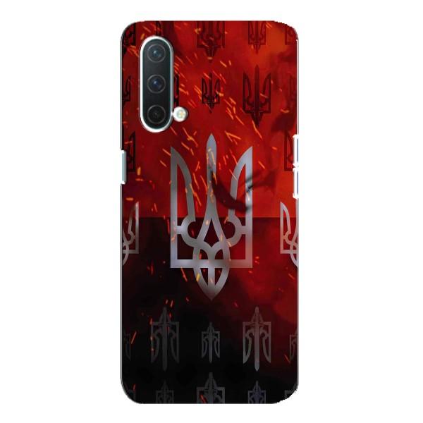 Украинские Чехлы для OnePlus Nord CE 5G с картинкой УПА (AlphaPrint) – ГЕРБ УПА