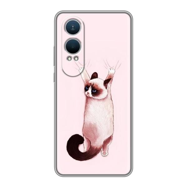 Чохол на ВанПлас Норд СЕ4 Лайт з Котиками (VPrint) – Котик падає