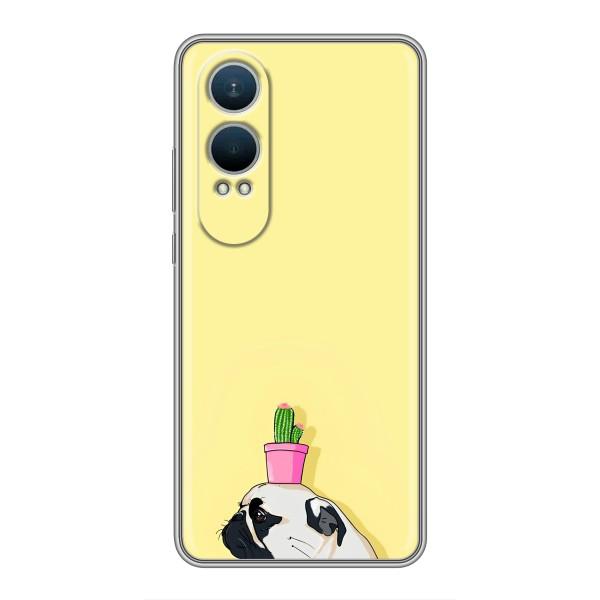 Бампер для OnePlus Nord CE4 Lite с картинкой "Песики" – Кактус на голове