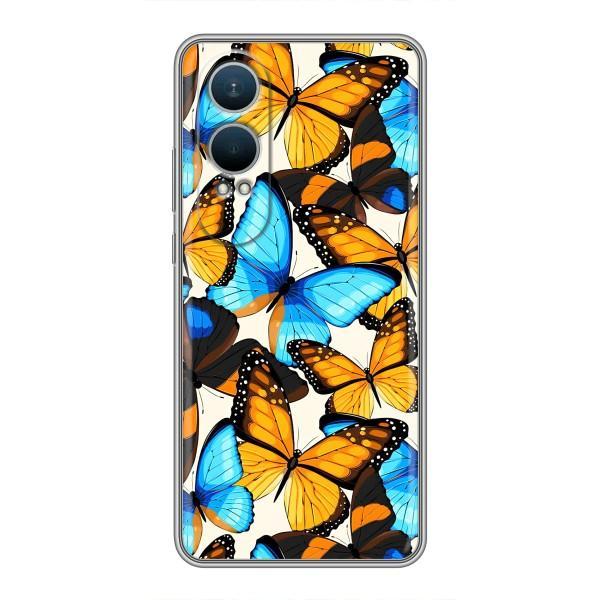 Чохол з принтом для ВанПлас Норд СЕ4 Лайт - (Прикольні) (AlphaPrint) – Яскраві метелики