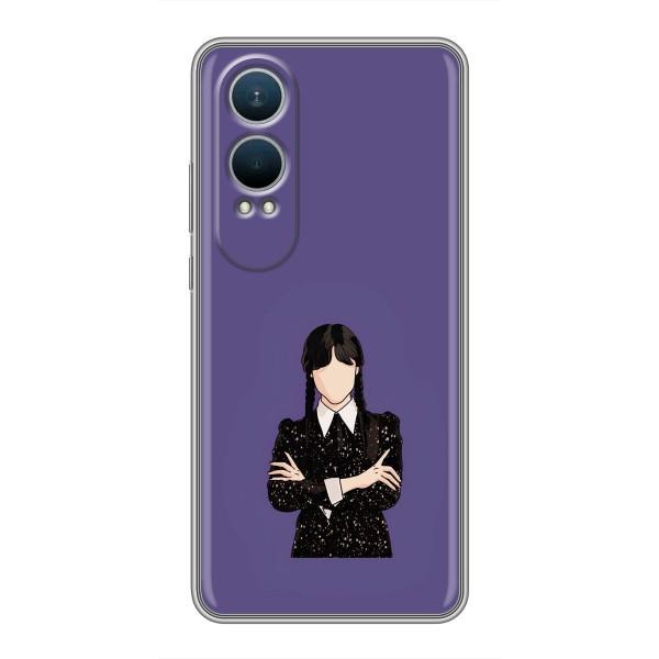 Чохли Венсдей на OnePlus Nord CE4 Lite Уенсдей (AlphaPrint) – Венздей у чорному