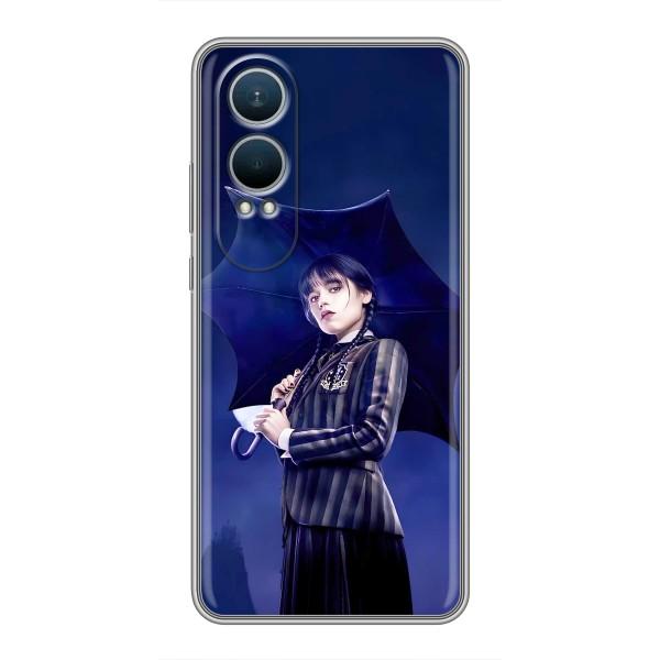 Чохли Венсдей на OnePlus Nord CE4 Lite Уенсдей (AlphaPrint) – Венздей з парасолькою