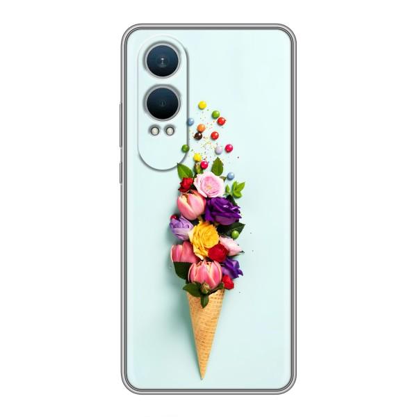 Чехлы с тематикой "ЦВЕТЫ" на OnePlus Nord CE4 Lite – Цветок-мороженное