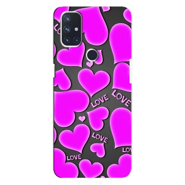 Чехлы для любимой на Норд Н10 5G (VPrint) – Pink hearts