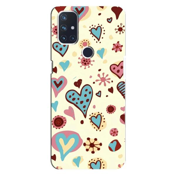 Чехлы для любимой на Норд Н10 5G (VPrint) – Сердечки