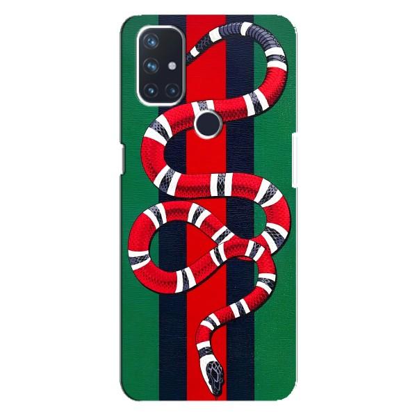 Чехлы ГУЧЧИ для Норд Н10 5G (AlphaPrint) – Gucci змия