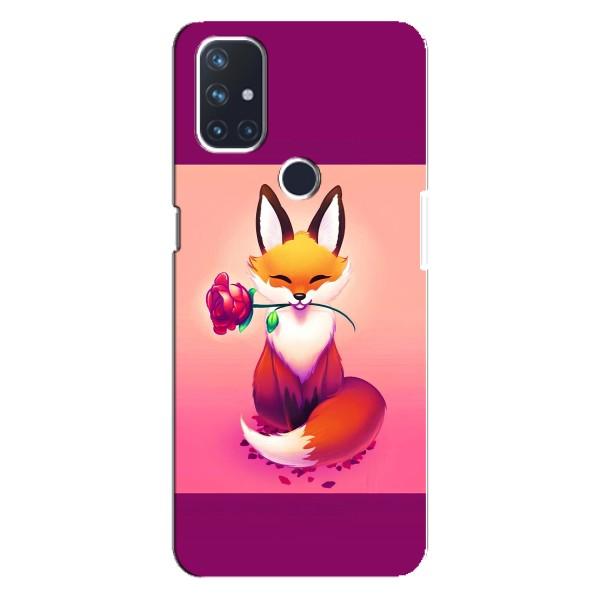 Чохли з картинкою Лисичка для OnePlus Nord N10 5G (VPrint) – Лиса з трояндою