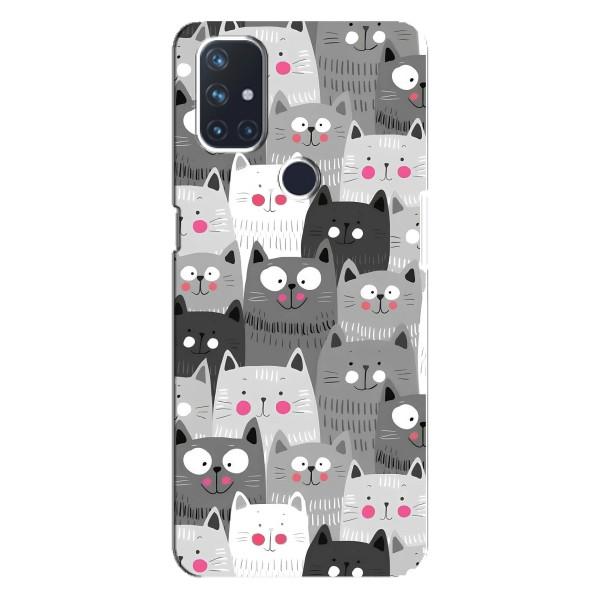 Чехлы с Котиками для OnePlus Nord N10 5G (VPrint) – Рисованные котики