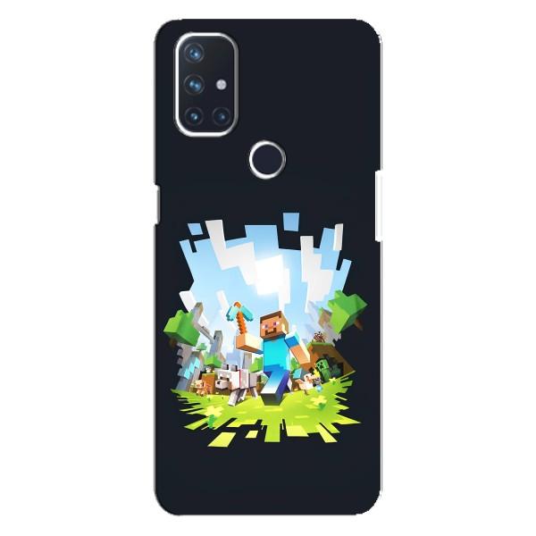 Чехол Майнкрафт на OnePlus Nord N10 5G (AlphaPrint) Minecraft – персонажи Minecraft