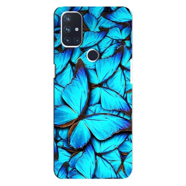 Чохол з принтом для Норд Н10 5G - (Прикольні) (AlphaPrint) – Сині метелики