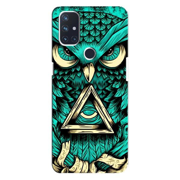Чехол с птицами на OnePlus Nord N10 5G (VPrint) – Сова с глазом