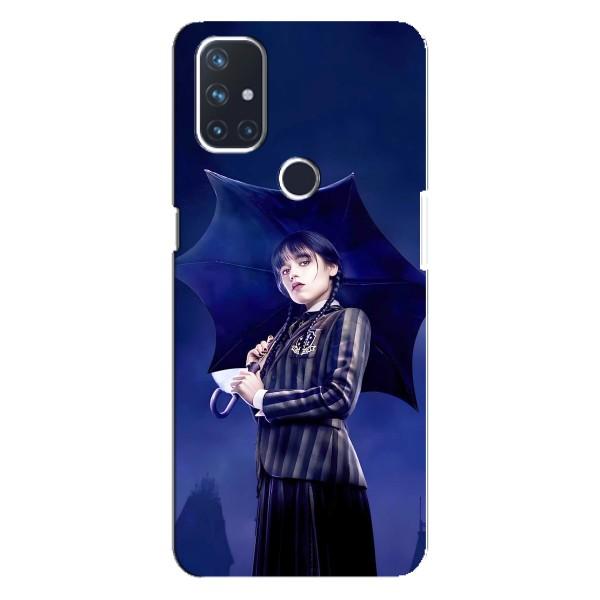 Чохли Венсдей на OnePlus Nord N10 5G Уенсдей (AlphaPrint) – Венздей з парасолькою