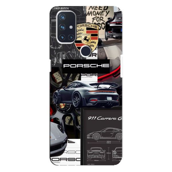 Чехол с авто Порше для OnePlus Nord N10 5G – Коллаж Порше