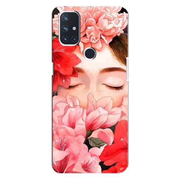 Чехлы (ART) Цветы на OnePlus Nord N100 (VPrint) – Глаза в цветах