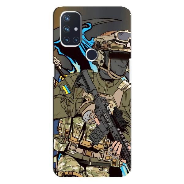 Чехлы с картинкой ЗСУ для OnePlus Nord N100 (AlphaPrint) – Воин ВСУ