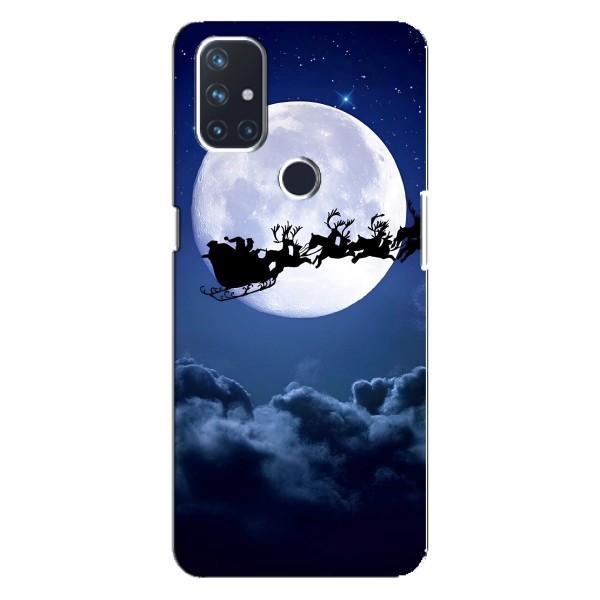 Новорічні Чохли для ВанПлюс Норд Н100 (VPrint) – Санта - місяць