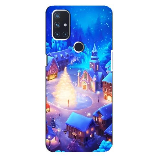 Рождественские Чехлы для OnePlus Nord N100 (VPrint) – Рождественский город