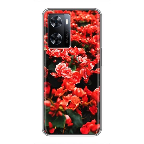 Чохли з квітами для OnePlus Nord N20 SE (VPrint) – Квіти червоні