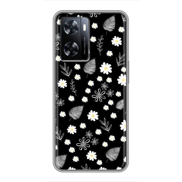 Чехлы с тематикой "ЦВЕТЫ" на OnePlus Nord N20 SE – цветение на чорном