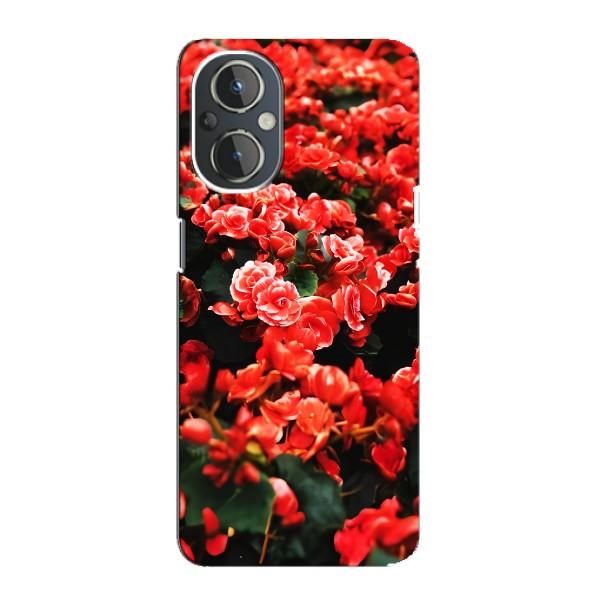 Чохли з квітами для OnePlus Nord N20 (VPrint) – Квіти червоні