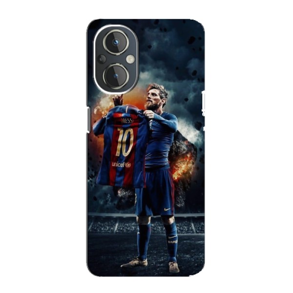 Чехол Месси футболист для OnePlus Nord N20 – Месси с футболкой