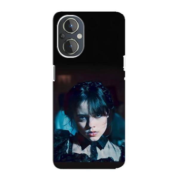 Чехлы Венсдей на OnePlus Nord N20 Уэнсдей (AlphaPrint) – взгляд Уэнздей
