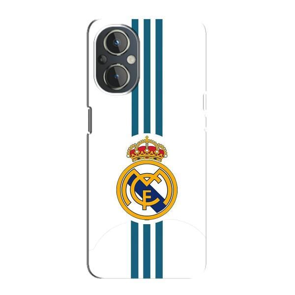ФК Реал Мадрид чехлы для OnePlus Nord N20 (AlphaPrint) – Реал Мадрид на белом