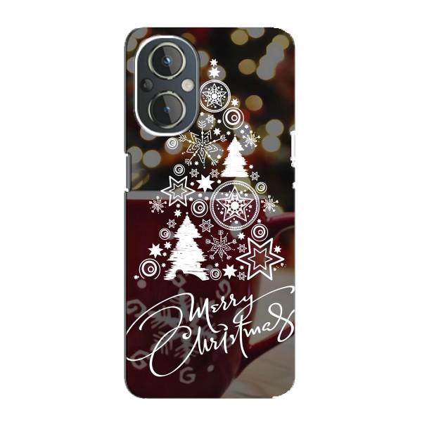 Рождественские Чехлы для OnePlus Nord N20 (VPrint) – Елочка узорная