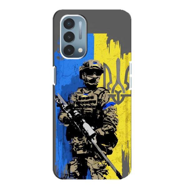 Чехлы с картинкой ЗСУ для OnePlus Nord N200 5G (DE211) (AlphaPrint) – АРТ солдат