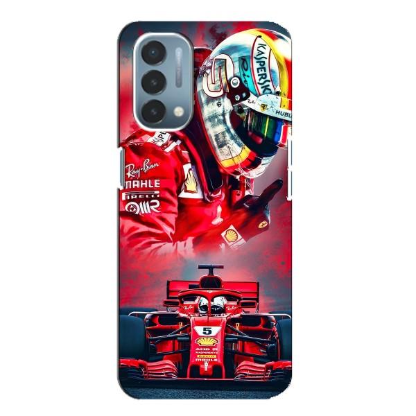 Чехлы с Машинами на ВанПлас Норд Н200 5G (VPrint) – Гонщик