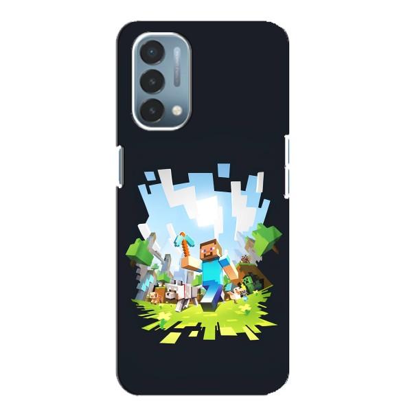 Чехол Майнкрафт на OnePlus Nord N200 5G (DE211) (AlphaPrint) Minecraft – персонажи Minecraft