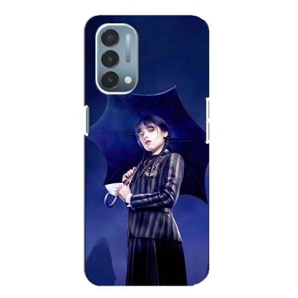 Чохли Венсдей на OnePlus Nord N200 5G (DE211) Уенсдей (AlphaPrint) – Венздей з парасолькою