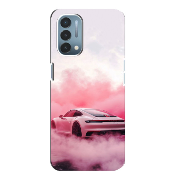 Чехол с авто Порше для OnePlus Nord N200 5G (DE211) – Розовый Порше